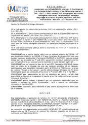 Décision n°2 concernant une indemnisation relative à la fourniture et à la livraison de bacs roulants et de pièces détachées en 3 lots - Lot n°1