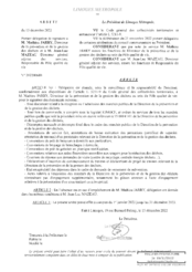 Arrêté portant délégation de signature à M. Mathieu JARRY, Directeur de la prévention et de la gestion des déchets 