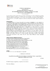 Acquisition de parcelles de terrain situées à Verneuil-sur-Vienne - propriété de l'indivision FARBOS DE LUZAN
