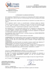 Décision de versement d'une aide à la transformation numérique - KAMAX INNOVATIVE SYSTEM