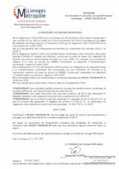 Décision de versement d'une aide à la transformation numérique - MUSIC PASSION 87