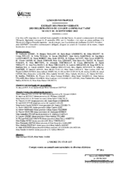 Compte-rendu au conseil communautaire de diverses décisions