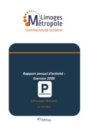 Rapport annuel d'activité 2020 - Parcs de stationnement Effia
