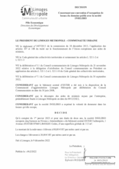 Décision concernant une convention d'occupation de locaux du domaine public avec la société INSILIBIO