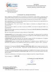 Décision de versement d'une aide à la cybersécurité à SOCIETE NOUVELLE MIROITERIE GBM