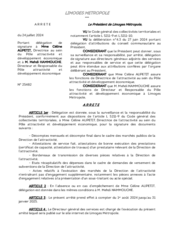 Arrêté portant délégation de signature à Mme Céline AUPETIT, Directrice au sein du Pôle attractivité et développement économique et à M Mehdi HAMMOUCHE, Directeur et Responsable du Pôle attractivité et développement économique