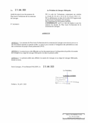 Arrêté de mise à jour des annexes du Plan local d'urbanisme de la commune de Limoges