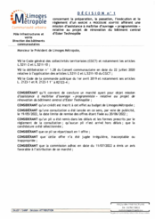 Décision n°1 concernant un marché à procédure adaptée afférent une mission d'assistance à maîtrise d'ouvrage « programmiste » relative au projet de rénovation du bâtiment central d'Ester Technopole