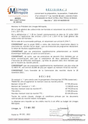 Décision n°2 concernant la préparation, la passation, l'exécution d'un avenant n°1 au marché de mise à jour des études préliminaires du projet de Bus à haut niveau de service - Marché n°2021-N1460000-00