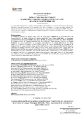 Accords-cadres relatifs aux inventaires naturalistes pour l'amélioration des connaissances du territoire de Limoges Métropole 2023-2026 - 3 lots - Lancement de la procédure en appel d'offres ouvert