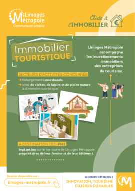 Flyer aide immobilière pour le secteur touristique de Limoges Métropole - Agrandir l'image (fenêtre modale)
