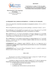 Décision concernant un avenant n°1 à la convention d'occupation de locaux du domaine public avec l'association Réseau Entreprendre Limousin