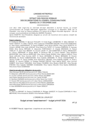 Budget annexe "assainissement" - budget primitif 2026