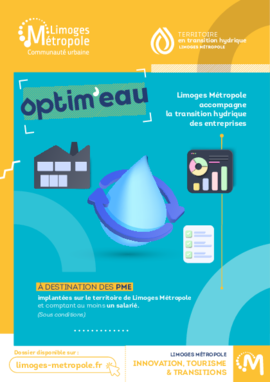 document accomapgent des entreprises trnasition hydrique 2025 Limoges Métropole 