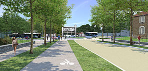 Nouveau Pôle d'échange multimodal de Beaublanc à Limoges