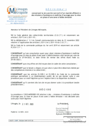 Décision n°1 concernant la déclaration sans suite d'un marché afférent à des missions d'assistance à maîtrise d'ouvrage pour la mise en place d'une zone à faible émission