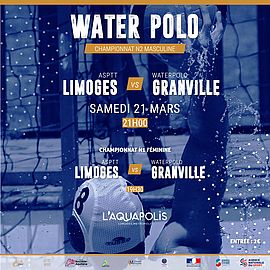 Image mtch de waterpolo 21 mars 2026 Limoges Métropole - Agrandir l'image (fenêtre modale)