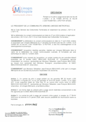 Décision portant sur le prêt à usage de terrains sis lieu-dit « LAGE » à LE VIGEN (87110) et lieu-dit « LES TAUBAYES » à FEYTIAT (87220)