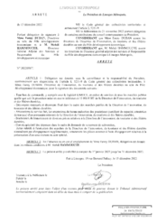 Arrêté portant délégation de signature à Mme Fanny DUBAN, Directrice au sein du Pôle développement économique 