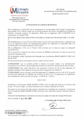 Décision de versement d'une aide à la Cybersécurité avec l'entreprise JEAN DULERY ET FILS