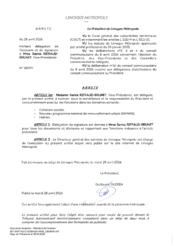 Arrêté portant délégation de fonctions et de signature à Mme RIFFAUD-BRUNET Samia, Vice-Présidente