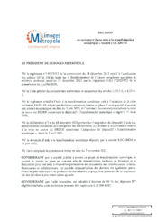 Décision de versement d'une aide à la transformation numérique avec la Société LOCADEM
