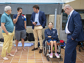 Entrainement à Limoges de l'équipe de France de Natation Paralympique pour les Jeux de Paris 2024 - Agrandir l'image (fenêtre modale)