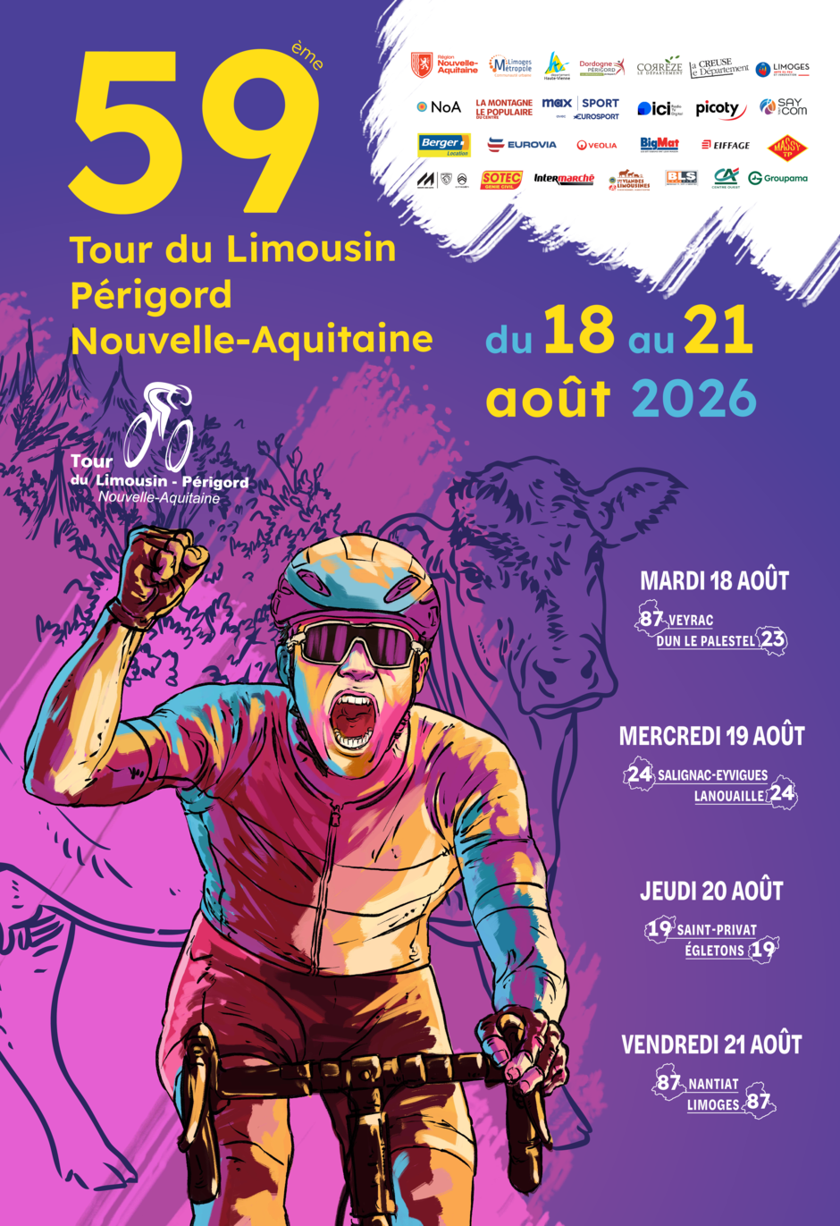 Affiche Tour du Limousin 2026 sit - Agrandir l'image (fenêtre modale)