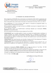 Décision de versement d'une aide à la transformation numérique - TERRAL ROMAIN