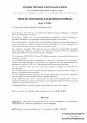Acte constitutif modificatif d'une régie de recettes - Vente de composteurs et de lombricomposteurs - Régie n°076001