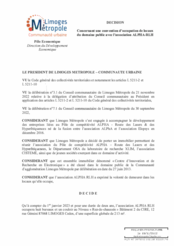 Décision concernant une convention d'occupation de locaux du domaine public avec l'association ALPHA-RLH