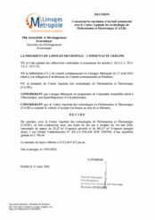 Décision concernant la conclusion d'un bail commercial avec le Centre aquitain des technologies de l'information et électronique (CATIE)