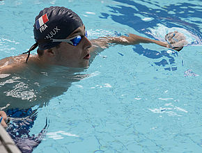 Entrainement à Limoges de l'équipe de France de Natation Paralympique pour les Jeux de Paris 2024 - Agrandir l'image (fenêtre modale)