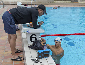 Entrainement à Limoges de l'équipe de France de Natation Paralympique pour les Jeux de Paris 2024 - Agrandir l'image (fenêtre modale)