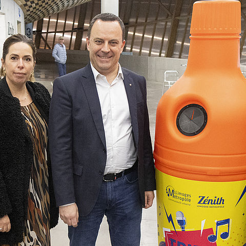 Inauguration dispositifs de tri hors foyer au Zénith Limoges Métropole