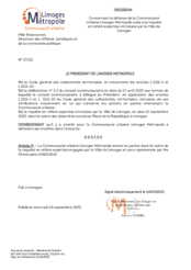 Défense concernant la défense de la Communauté urbaine Limoges Métropole suite à la requête introduite par la Ville de Limoges