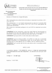Décision n°1 concernant la déclaration sans suite d'un marché afférent à Etude de restructuration et de valorisation de trois sites industriels