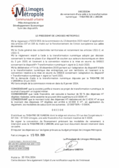 Décision de versement d'une aide à la transformation numérique - THEATRE DE L'UNION