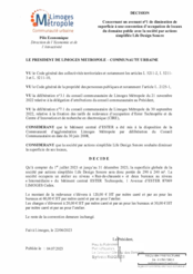 Décision concernant un avenant n°1 de diminution de superficie à une convention d'occupation de locaux du domaine public avec la société par actions simplifiée Life Design Sonore
