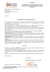 Décision de versement d'une indemnisation au titre de la Commission consultative de règlement amiable à - ORPHEE