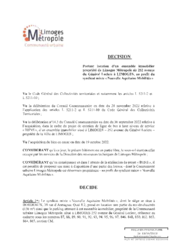 Décision portant location d'un ensemble immobilier propriété de Limoges Métropole sis 252 avenue du Général Leclerc à LIMOGES, au profit su syndicat mixte "Nouvelle Aquitaine Mobilités"