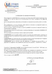 Décision de versement d'une aide à la transformation numérique - ALURAD