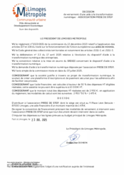 Décision de versement d'une aide à la transformation numérique à l'association PRISE DE STEP