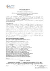 Approbation de l'avenant 1 à la convention opérationnelle n°87-22-085 d'action foncière entre l'Etablissement public foncier de Nouvelle-Aquitaine, Limoges Métropole et la commune de Couzeix