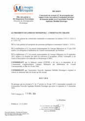 Décision concernant un avenant n°1 de prorogation par rapport à une convention d'occupation de locaux du domaine public avec l'association Nouvelle Aquitaine Mobilité Electrique