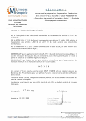 Décision n°2 concernant la préparation, la passation, l'exécution d'un avenant n°2 au marché n °2020-F0630101-00 «Fourniture de produis d'entretien - Lot n ° 1 : Produits d'essuyage et accessoires»