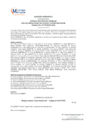 Budget annexe "assainissement" - budget primitif 2025