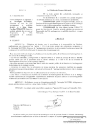 Arrêté portant délégation de signature à M. Christophe MATHIEU, Directeur au sein du Pôle aménagement et mobilités durables 