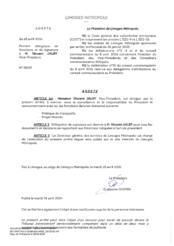 Arrêté portant délégation de fonctions et de signature à M. JALBY Vincent , Vice-Président