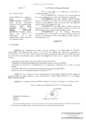 Arrêté portant délégation de signature à Mme Laurence THEILLAUMAS, Directrice du projet Nouveau programme national de renouvellement urbain (NPNRU)